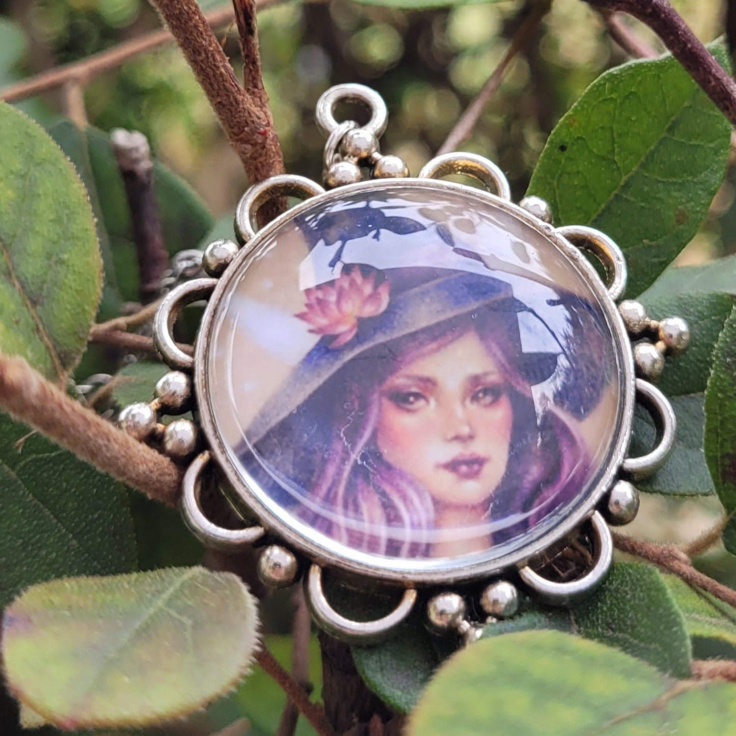 Lotus Witch Ornate Pendant