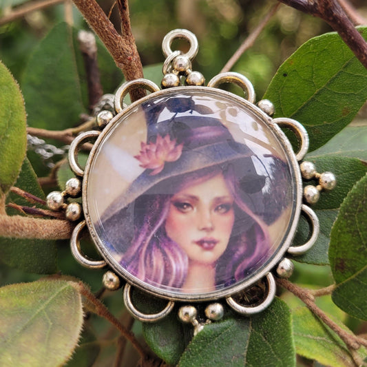 Lotus Witch Ornate Pendant