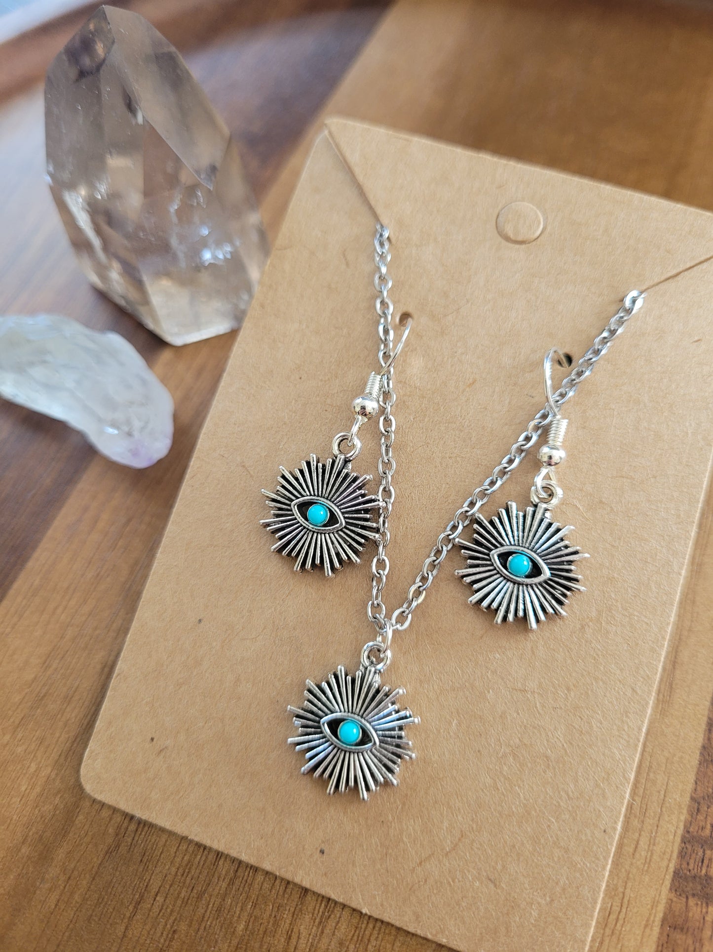 Ray Evil Eye Jewelry Set