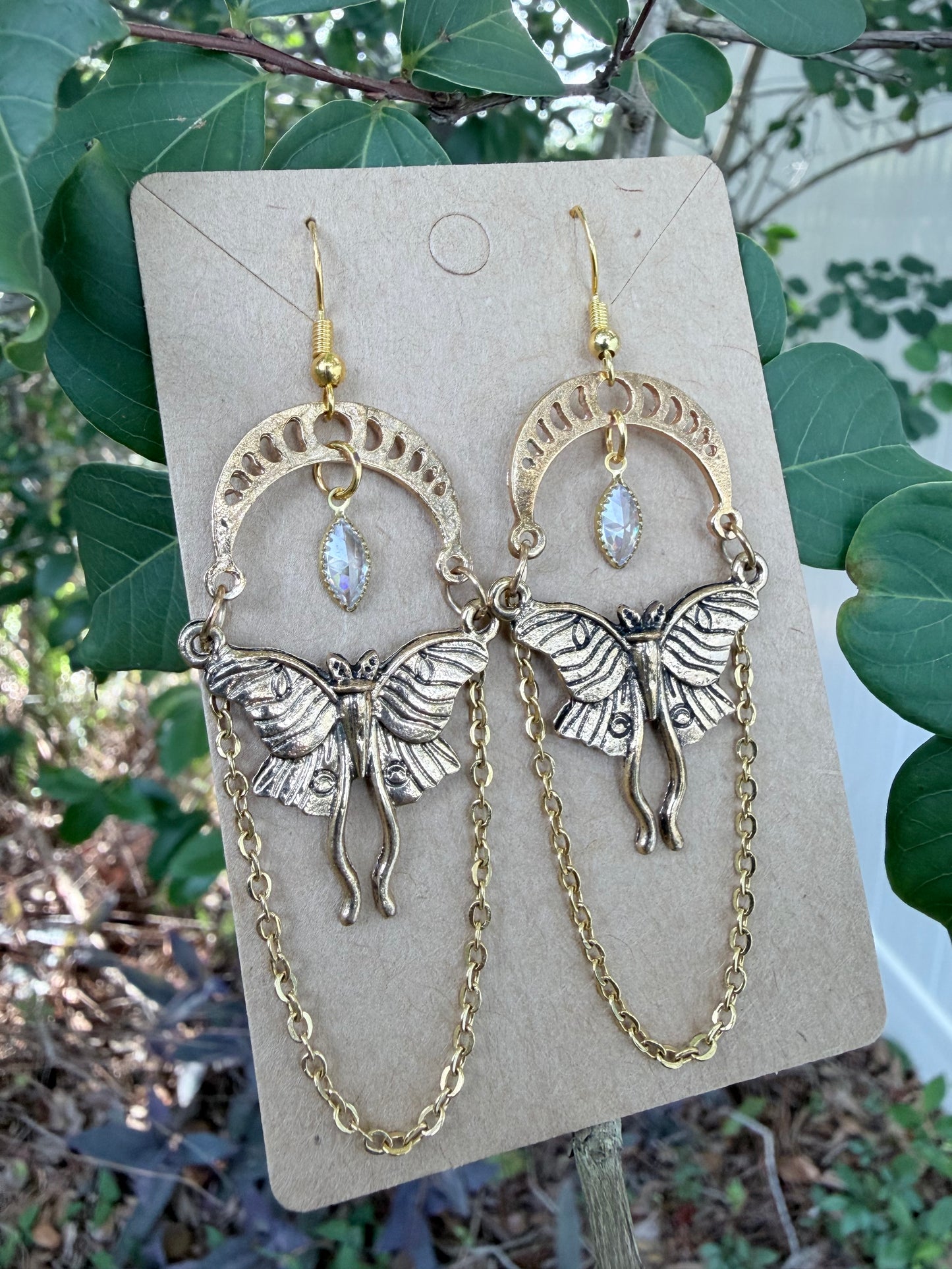 Luna's Heirloom | One-of-a-Kind Antique-Inspired Moth Statement Earrings