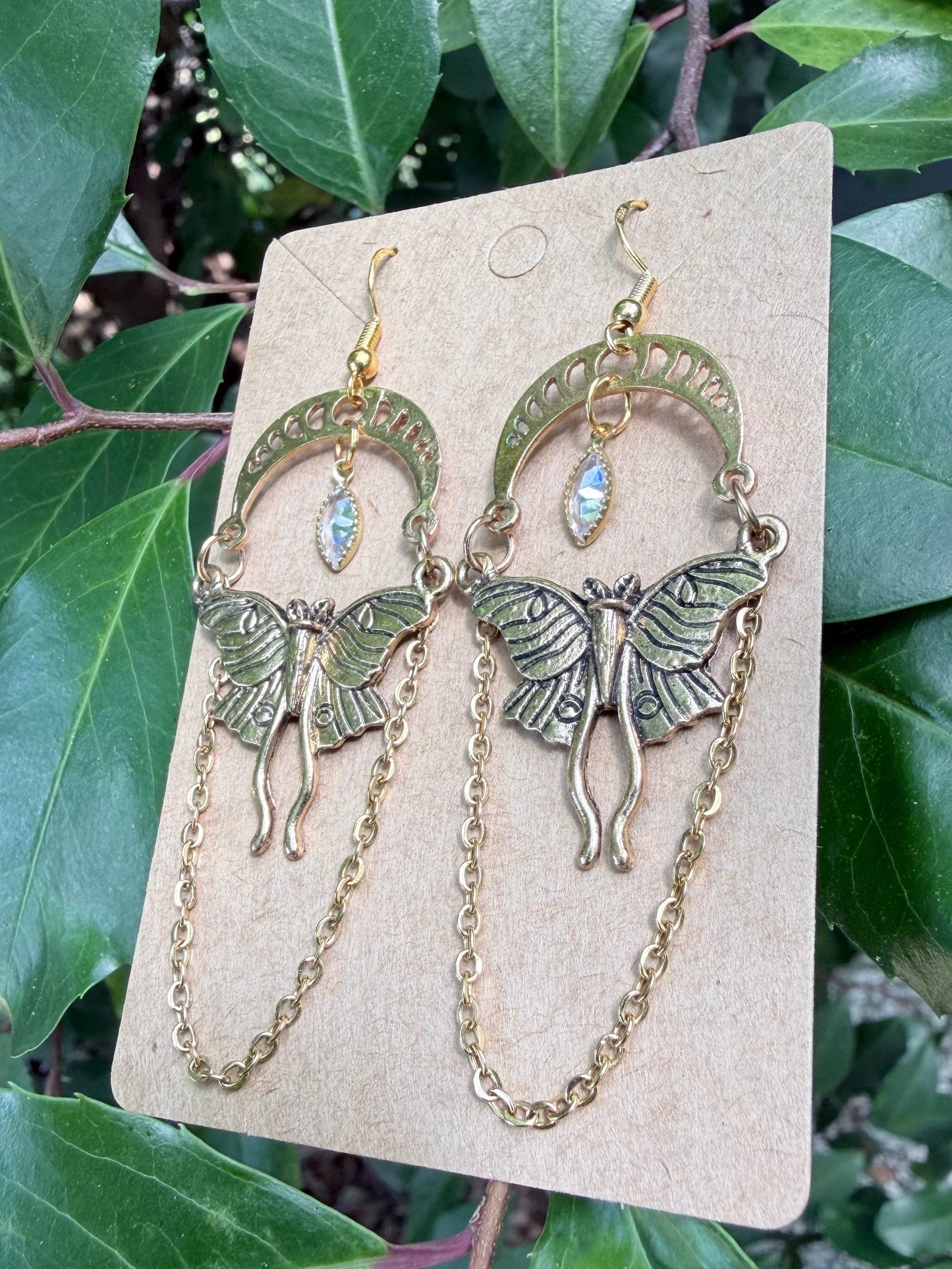 Luna's Heirloom | One-of-a-Kind Antique-Inspired Moth Statement Earrings