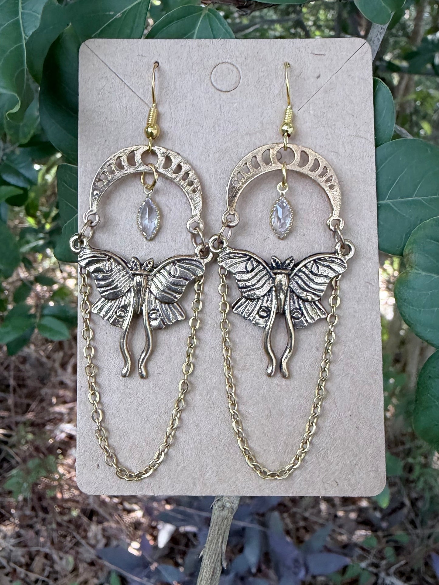 Luna's Heirloom | One-of-a-Kind Antique-Inspired Moth Statement Earrings
