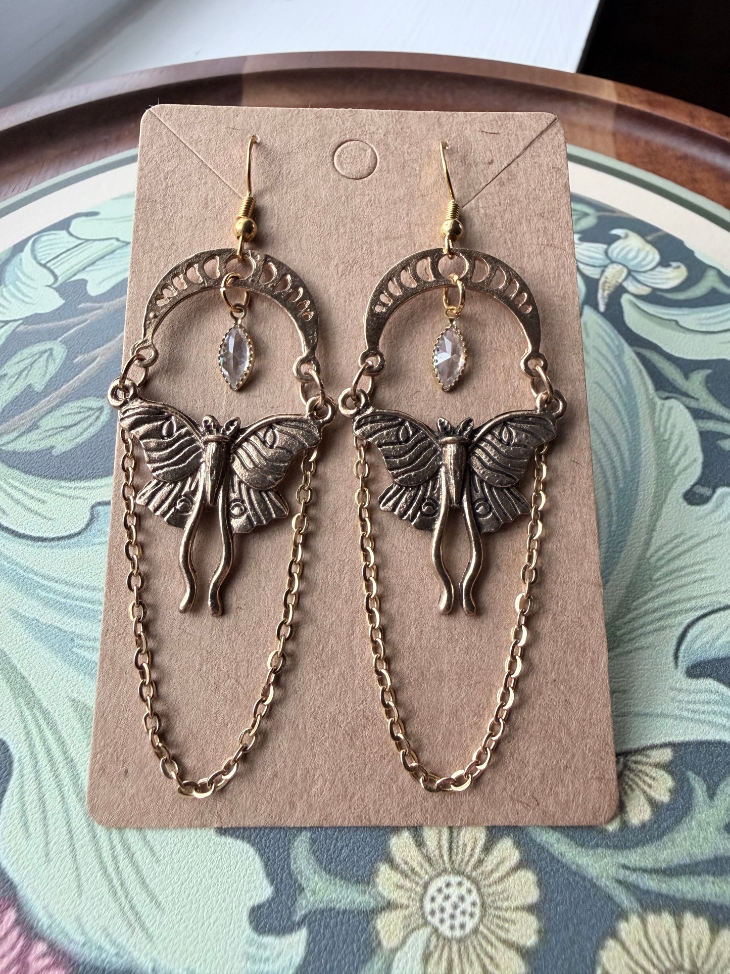Luna's Heirloom | One-of-a-Kind Antique-Inspired Moth Statement Earrings