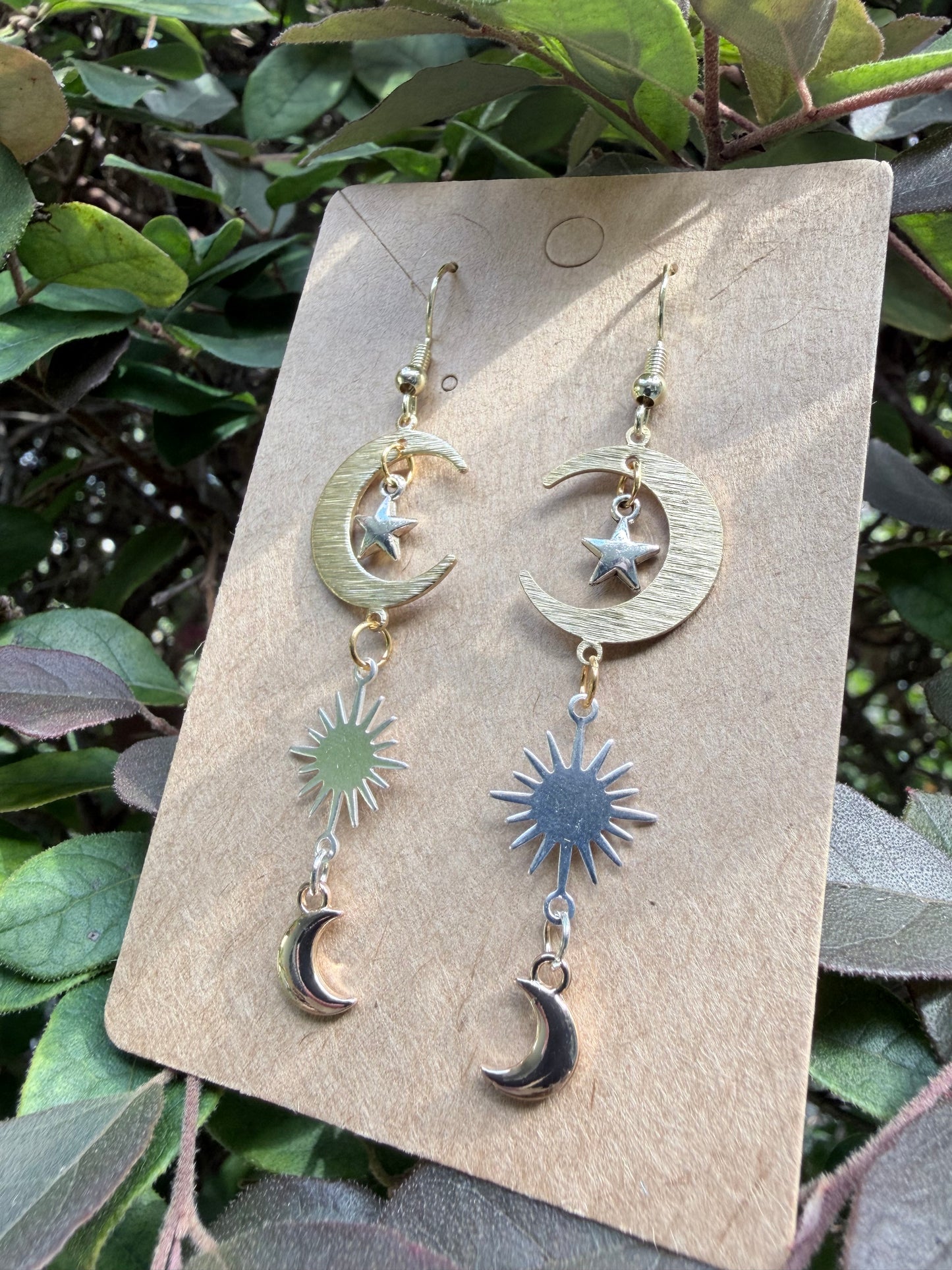 Celestial Daydream Earrings | 90s Whimsical Moon & Star Jewelry