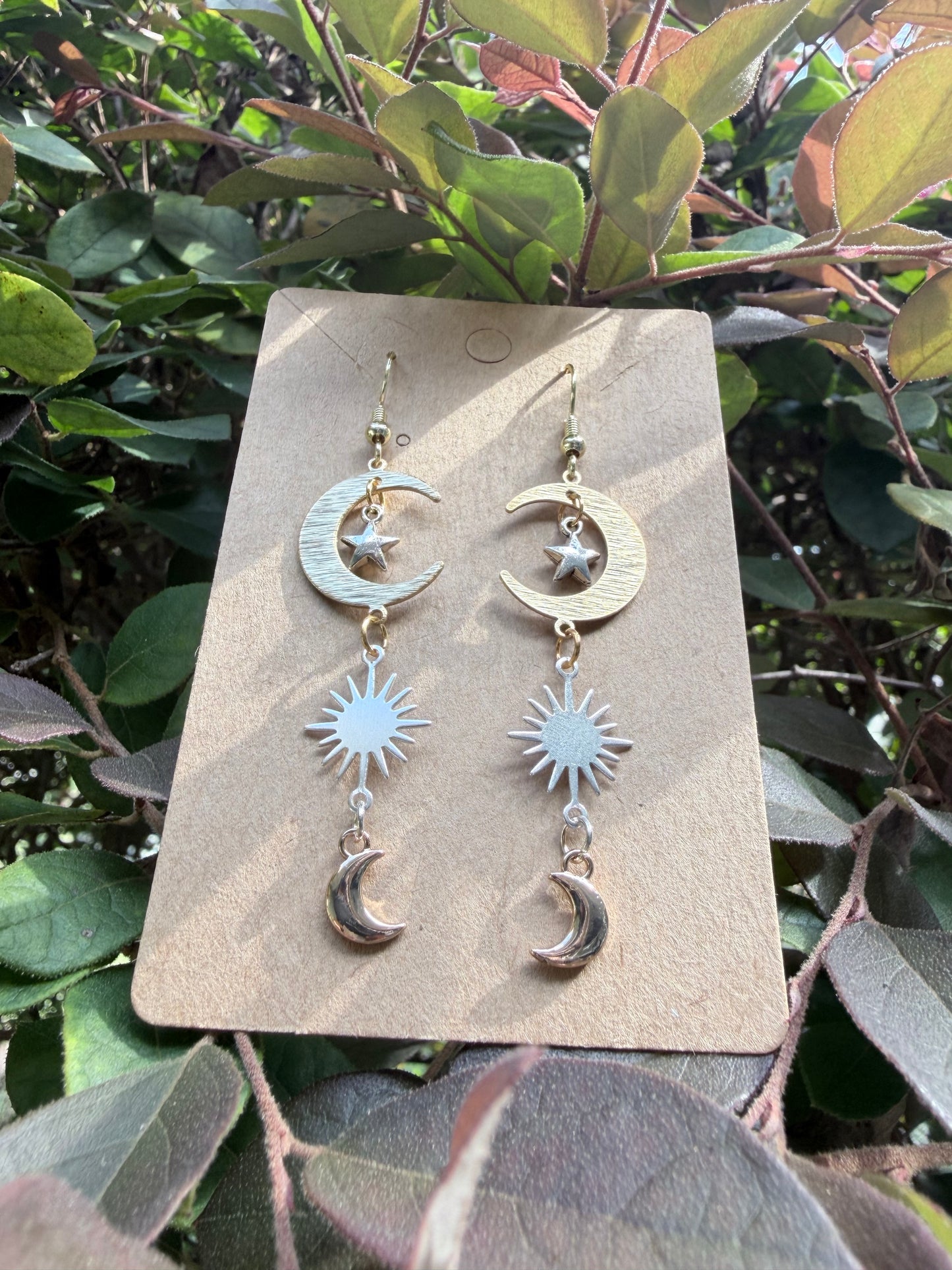 Celestial Daydream Earrings | 90s Whimsical Moon & Star Jewelry
